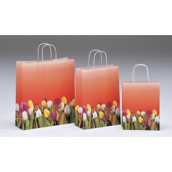 Bolsas de papel 27+12x37 Tulipani