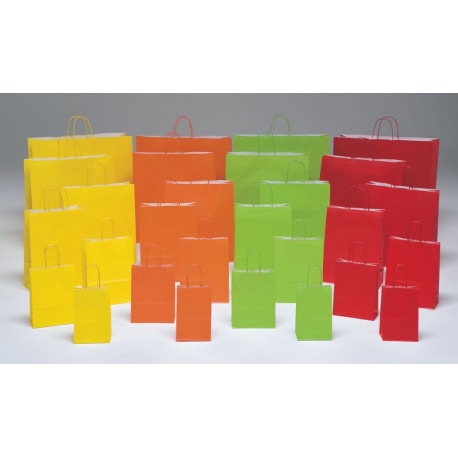 Bolsas de papel 22+10x29 colores vivos