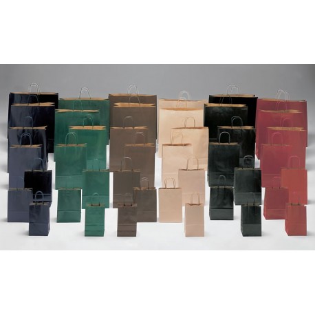 Bolsas de papel 27+12x37 COLORES KRAFT